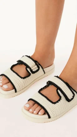 Billini Billini^Abbot Sandals - White / Black Contrast