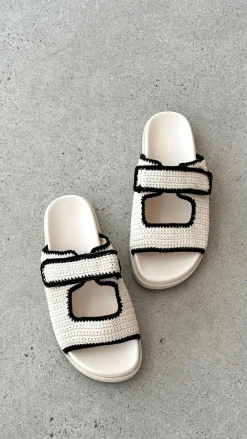 Billini Billini^Abbot Sandals - White / Black Contrast