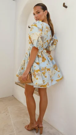 LILYWHYT Dresses|Mini^Abel Mini Dress - Blue