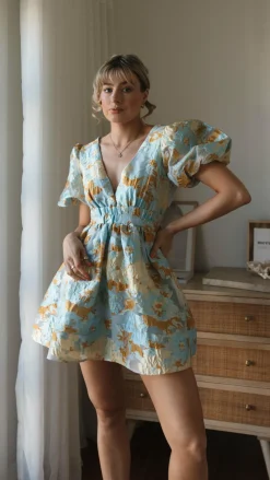 LILYWHYT Dresses|Mini^Abel Mini Dress - Blue