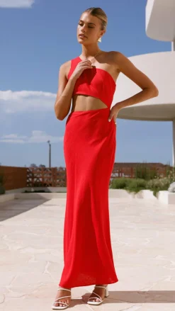 LILYWHYT Sale Dresses^Abia Maxi Dress - Red