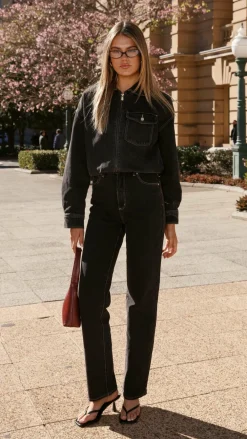 Abrand The Denim Edit|Jackets^Denim Bomber Cara - Washed Black