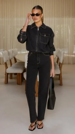 Abrand The Denim Edit|Jackets^Denim Bomber Cara - Washed Black