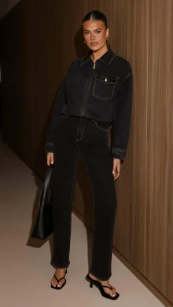 Abrand The Denim Edit|Jackets^Denim Bomber Cara - Washed Black