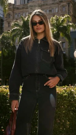 Abrand The Denim Edit|Jackets^Denim Bomber Cara - Washed Black