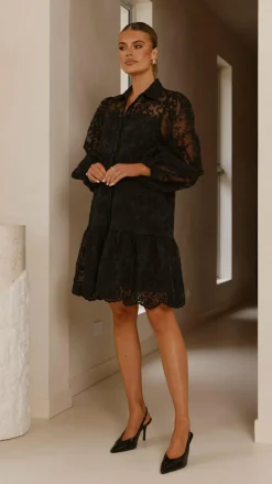 YH AND CO Dresses|Mini^Acacia Lace Mini Dress - Black