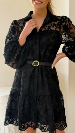 YH AND CO Dresses|Mini^Acacia Lace Mini Dress - Black