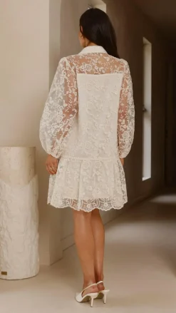 YH AND CO Dresses|Mini^Acacia Lace Mini Dress - White