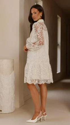 YH AND CO Dresses|Mini^Acacia Lace Mini Dress - White