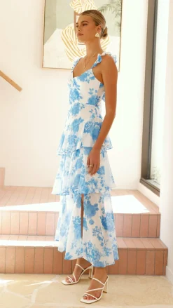 SASHA (BNE) Sale Dresses^Achelle Maxi Dress - Blue Floral