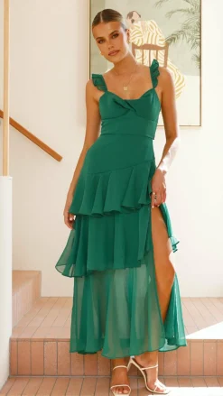SASHA (BNE) Sale Dresses^Achelle Maxi Dress - Forest Green