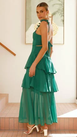 SASHA (BNE) Sale Dresses^Achelle Maxi Dress - Forest Green