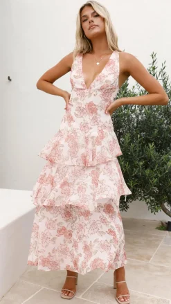 SASHA (BNE) Sale Dresses^Adalinde Maxi Dress - Peach Floral