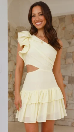 Main St Sale Dresses^Addo Ruffle Mini Dress - Yellow