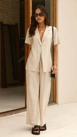 YH AND CO Sets|Tops^Adelais Shirt - Beige
