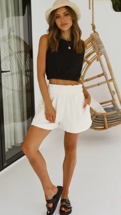 Fashion Allied Tops^Aimee Linen Top - Black