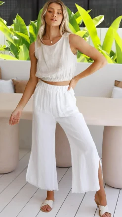 Fashion Allied Tops^Aimee Linen Top - Oat