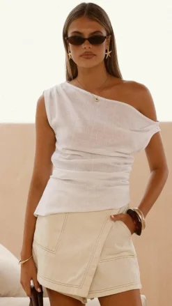 Fashion Allied The Denim Edit|Bottoms^Alaina Skort - Cream