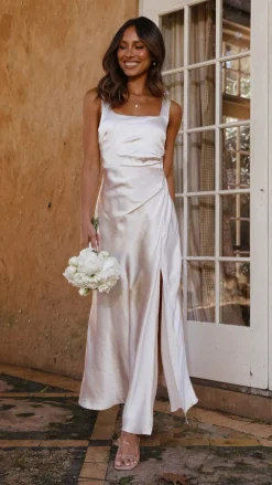 LILYWHYT Mon Cheri|Dresses^Alaria Maxi Dress - Champagne