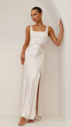 LILYWHYT Mon Cheri|Dresses^Alaria Maxi Dress - Champagne