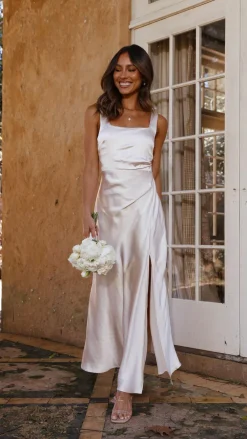 LILYWHYT Mon Cheri|Dresses^Alaria Maxi Dress - Champagne