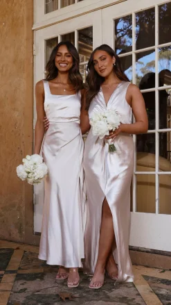 LILYWHYT Mon Cheri|Dresses^Alaria Maxi Dress - Champagne