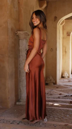 LILYWHYT Mon Cheri|Dresses^Alaria Maxi Dress - Rust