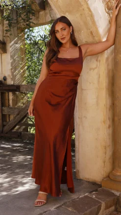 LILYWHYT Mon Cheri|Dresses^Alaria Maxi Dress - Rust