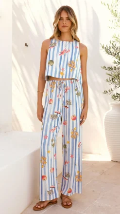 Fashion Allied Sets|Tops^Alejandro Top - Striped Sailor Print