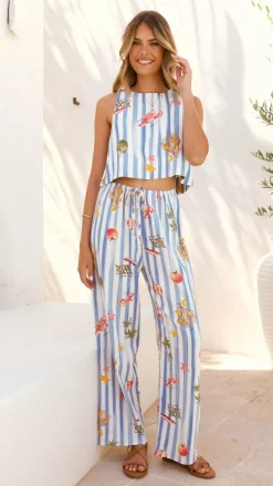 Fashion Allied Sets|Tops^Alejandro Top - Striped Sailor Print