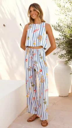 Fashion Allied Sets|Tops^Alejandro Top - Striped Sailor Print