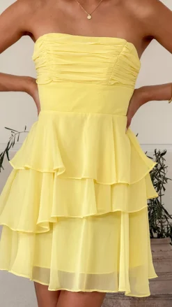SASHA (BNE) Sale Dresses^Alessia Mini Dress - Yellow