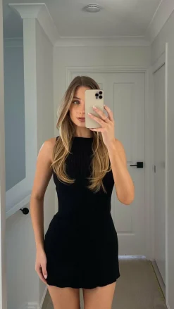 Burans Knit Dresses|Knitwear^Alexa Mini Dress - Black