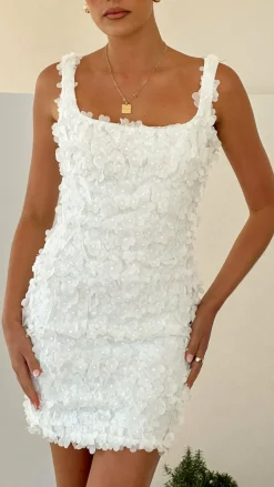 LILYWHYT Hen'S Collection|Dresses^Allegra Mini Dress - White Floral