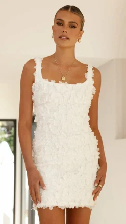 LILYWHYT Hen'S Collection|Dresses^Allegra Mini Dress - White Floral