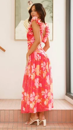 SASHA (BNE) Dresses|Maxi^Alma Maxi Dress - Blood Orange