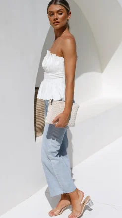 Desire Tops^Always Mine Crop Top - White