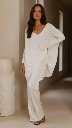 Slide Show Knit Tops|Knits/Jumpers^Amalia Knit Top - White