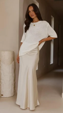 Fashion Allied Knit Tops|Knitwear^Amara Knit Top - White