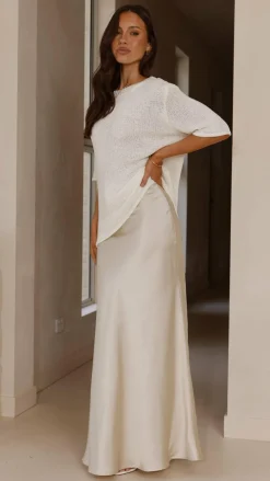 Fashion Allied Knit Tops|Knitwear^Amara Knit Top - White