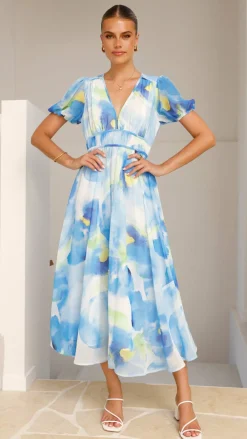 Pink Diamond Dresses|Maxi^Amberose Maxi Dress - Blue/Green
