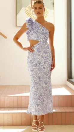 SASHA (BNE) Sale Dresses^Amina Maxi Dress - Blue Floral