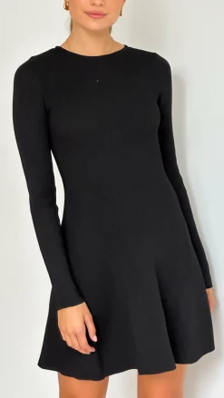 LILYWHYT Knit Dresses|Knitwear^Amity Mini Dress - Black