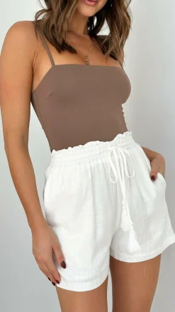 Luvalot Tops^Amos Bodysuit - Brown