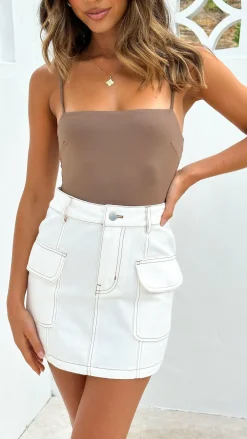 Luvalot Tops^Amos Bodysuit - Brown