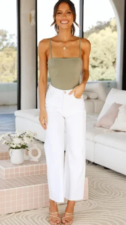 Luvalot Tops^Amos Bodysuit - Khaki