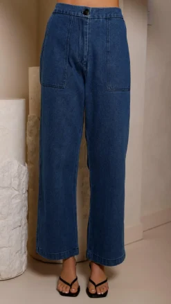 Pink Diamond The Denim Edit|Jeans^Amy Pants - Dark Denim