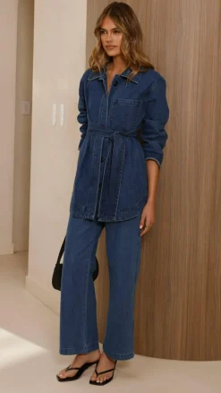Pink Diamond The Denim Edit|Jeans^Amy Pants - Dark Denim