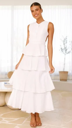 LILYWHYT Sale Dresses^Anastasia Backless Maxi Dress - White