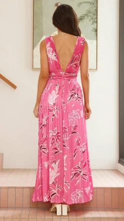 Main St Sale Dresses^Anita Maxi Dress - Pink Floral